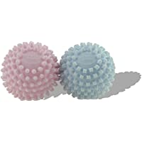 Meliconi- BucatoSoft Secadora para Suavizar y Reducir el Tiempo de Secado- 2 Bolas- Rosa y Azul Claro- S